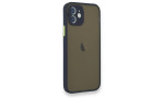 Newface iPhone 12 Kılıf Montreal Silikon Kapak - Lacivert