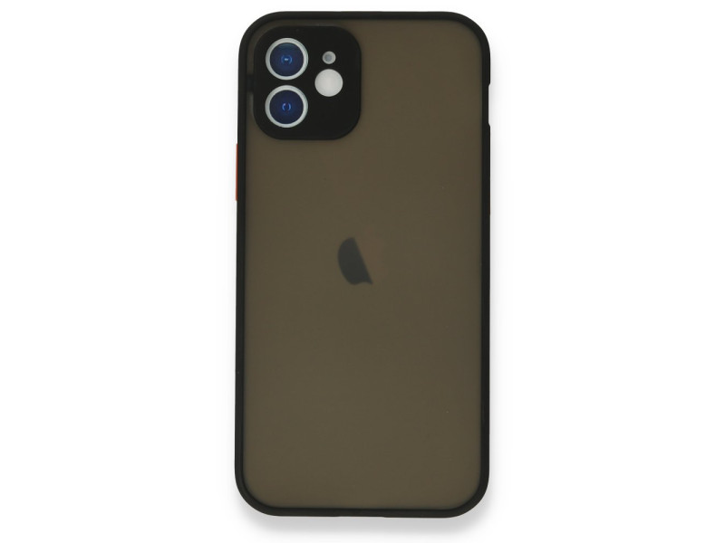 Newface iPhone 12 Kılıf Montreal Silikon Kapak - Siyah