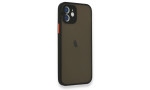 Newface iPhone 12 Kılıf Montreal Silikon Kapak - Siyah