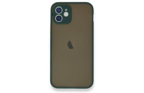 Newface iPhone 12 Kılıf Montreal Silikon Kapak - Yeşil