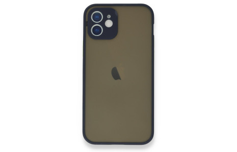 Newface iPhone 12 Mini Kılıf Montreal Silikon Kapak - Lacivert