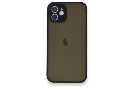 Newface iPhone 12 Mini Kılıf Montreal Silikon Kapak - Siyah