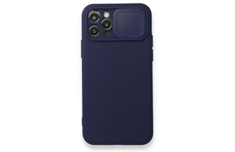 Newface iPhone 12 Pro Kılıf Color Lens Silikon - Lacivert