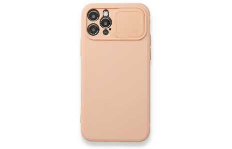 Newface iPhone 12 Pro Kılıf Color Lens Silikon - Pudra