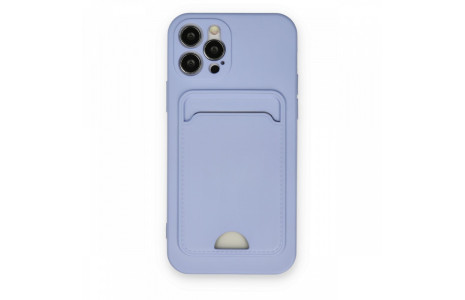 Newface iPhone 12 Pro Kılıf Kelvin Kartvizitli Silikon - Lila