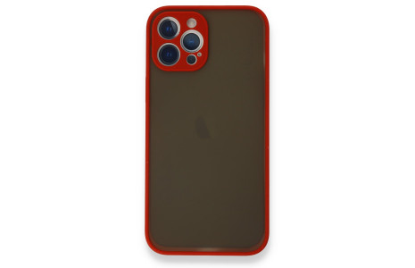 Newface iPhone 12 Pro Kılıf Montreal Silikon Kapak - Kırmızı