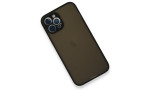 Newface iPhone 12 Pro Kılıf Montreal Silikon Kapak - Siyah