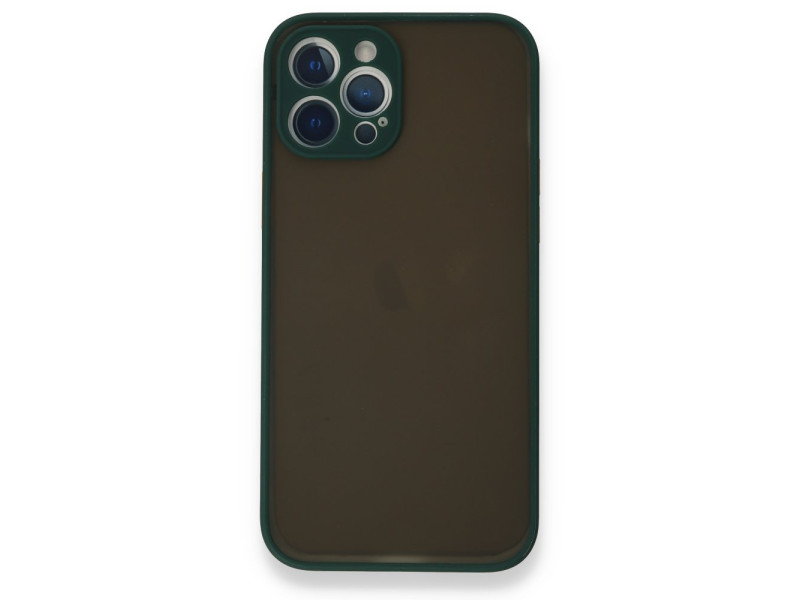 Newface iPhone 12 Pro Kılıf Montreal Silikon Kapak - Yeşil
