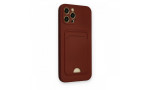 Newface iPhone 12 Pro Max Kılıf Kelvin Kartvizitli Silikon - Bordo