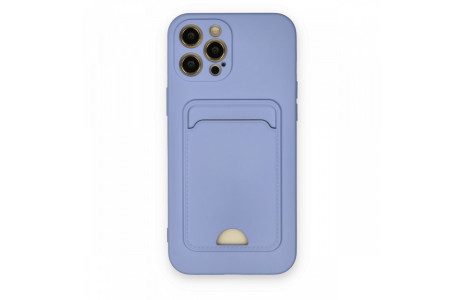 Newface iPhone 12 Pro Max Kılıf Kelvin Kartvizitli Silikon - Lila
