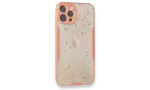 Newface iPhone 12 Pro Max Kılıf Platin Simli Silikon - Pembe