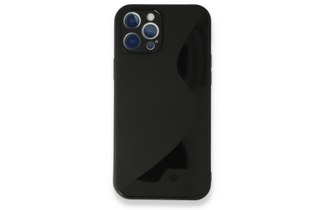 Newface iPhone 12 Pro Max Kılıf S Silikon - Siyah