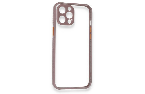 Newface iPhone 12 Kılıf Miami Şeffaf Silikon - Açık Mor