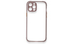 Newface iPhone 12 Kılıf Miami Şeffaf Silikon - Açık Mor