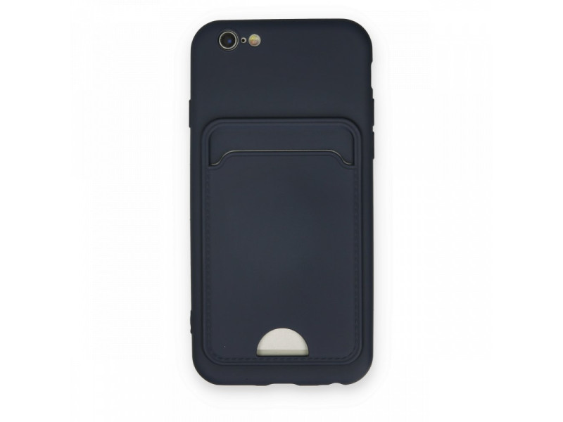 Newface iPhone 6 Kılıf Kelvin Kartvizitli Silikon - Lacivert
