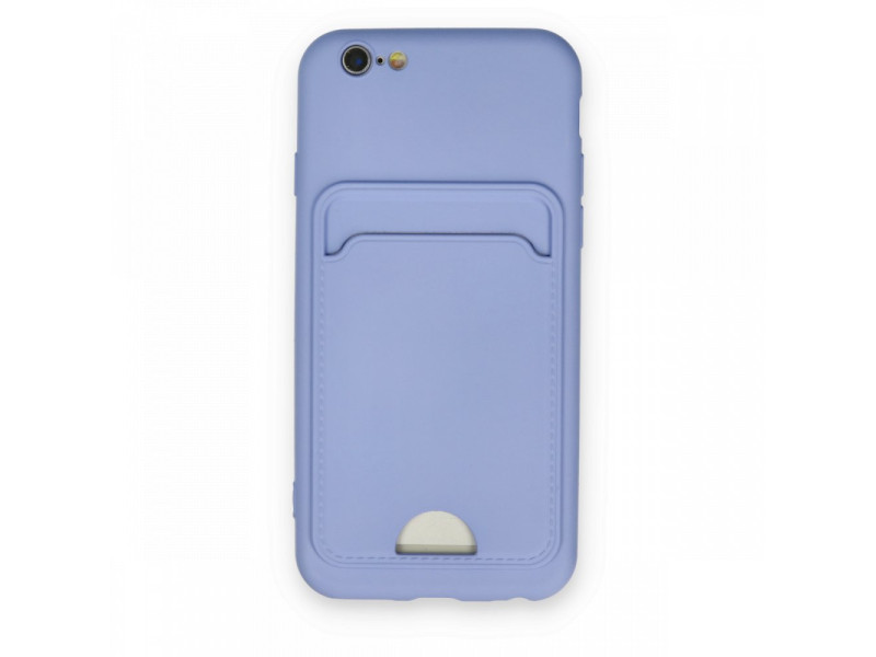 Newface iPhone 6 Kılıf Kelvin Kartvizitli Silikon - Lila