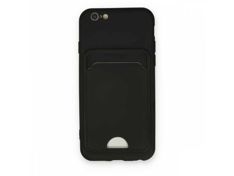 Newface iPhone 6 Kılıf Kelvin Kartvizitli Silikon - Siyah