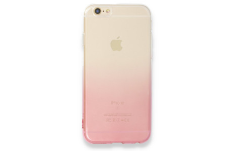 Newface iPhone 6 Kılıf Lüx Çift Renkli Silikon - Pembe