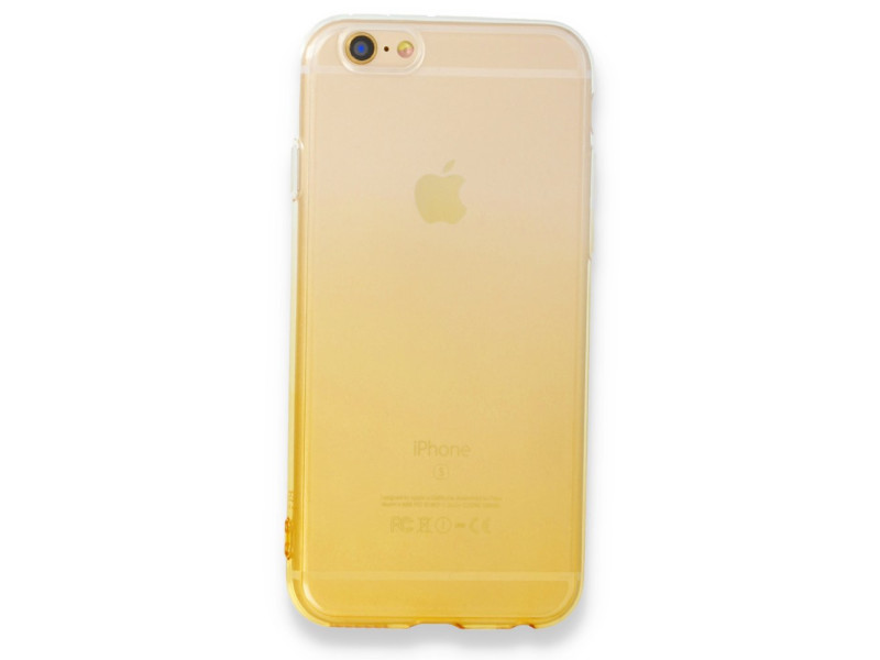 Newface iPhone 6 Kılıf Lüx Çift Renkli Silikon - Sarı