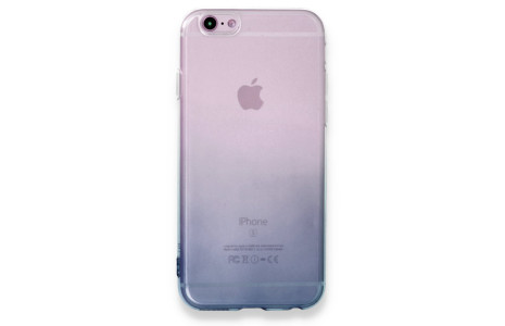 Newface iPhone 6 Kılıf Lüx Çift Renkli Silikon - Siyah