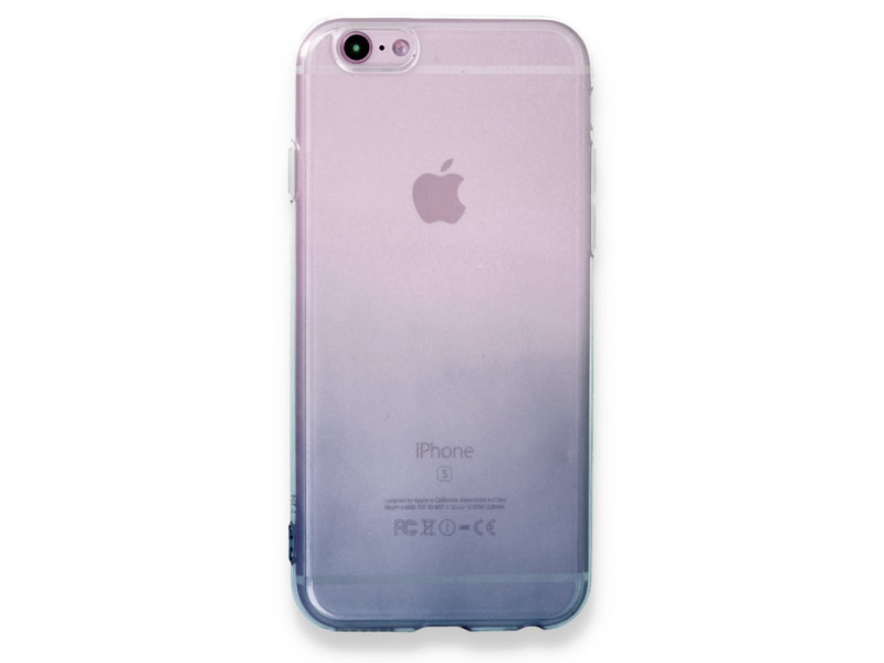 Newface iPhone 6 Kılıf Lüx Çift Renkli Silikon - Siyah