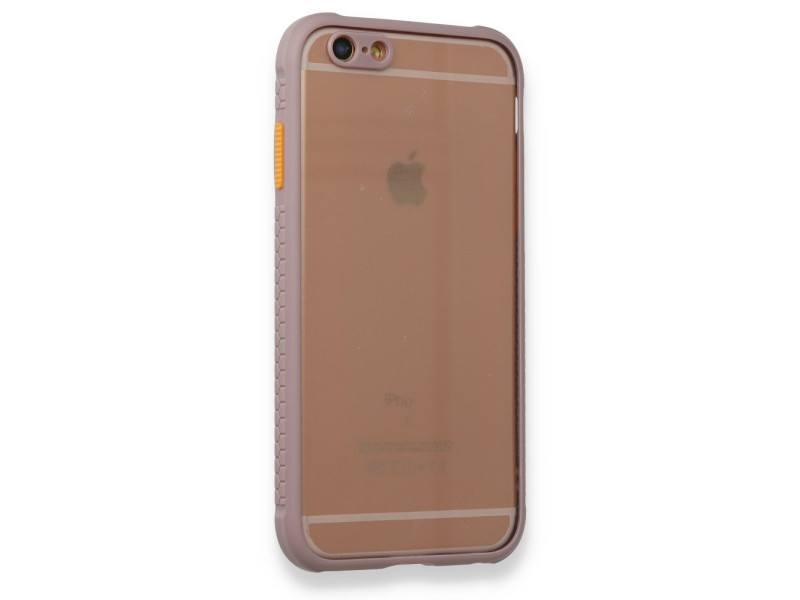 Newface iPhone 6 Kılıf Miami Şeffaf Silikon - Açık Mor