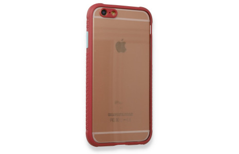 Newface iPhone 6 Kılıf Miami Şeffaf Silikon - Fuşya