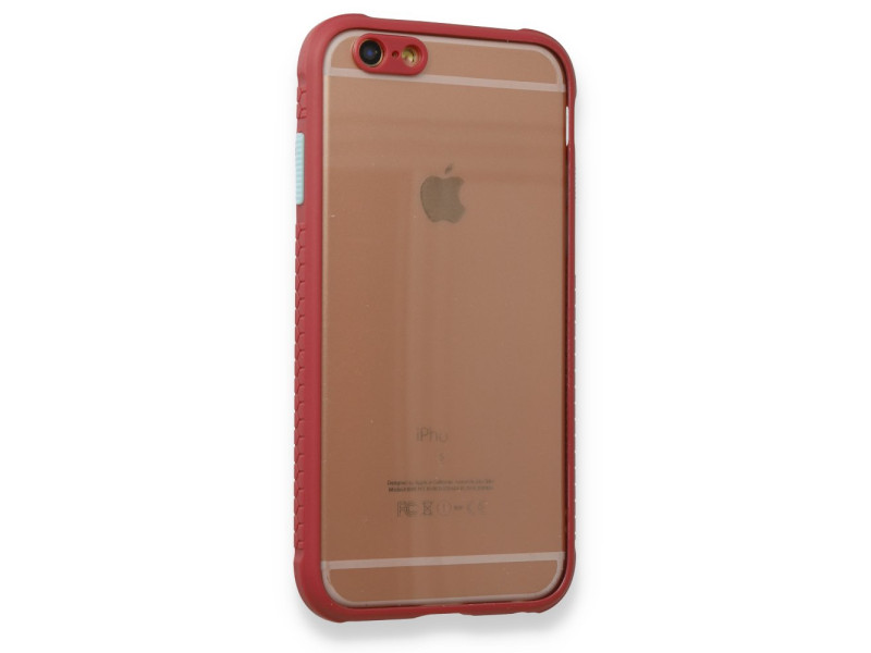Newface iPhone 6 Kılıf Miami Şeffaf Silikon - Fuşya