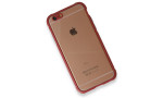 Newface iPhone 6 Kılıf Miami Şeffaf Silikon - Fuşya
