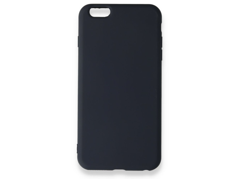Newface iPhone 6 Plus Kılıf Nano içi Kadife Silikon - Lacivert