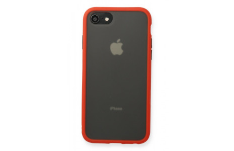 Newface iPhone SE 2020 Kılıf Montreal Silikon Kapak - Kırmızı