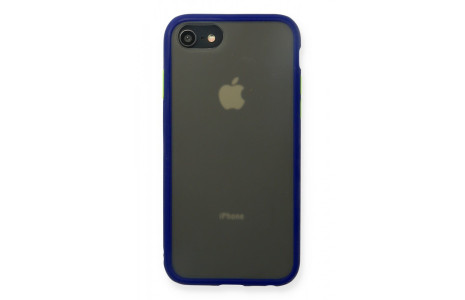 Newface iPhone SE 2020 Kılıf Montreal Silikon Kapak - Lacivert