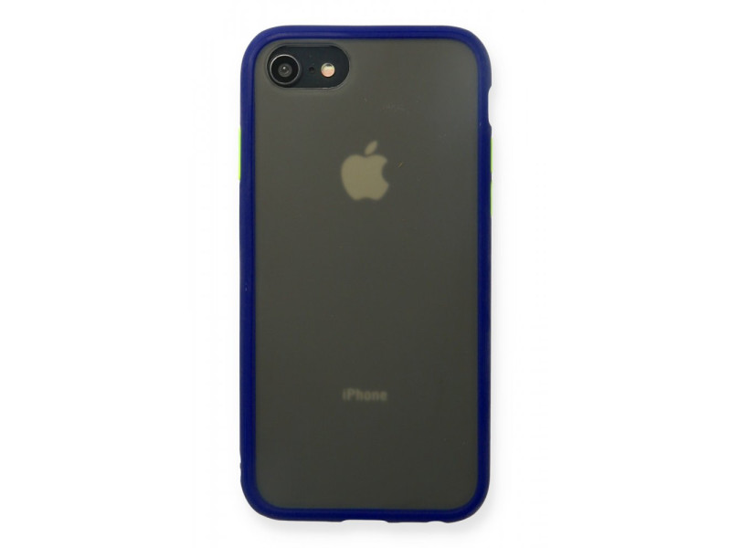 Newface iPhone SE 2020 Kılıf Montreal Silikon Kapak - Lacivert
