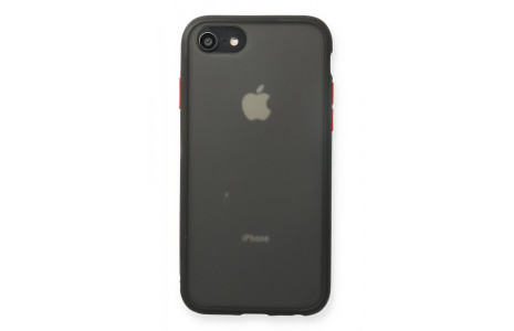 Newface iPhone SE 2020 Kılıf Montreal Silikon Kapak - Siyah