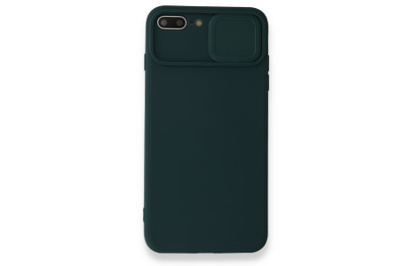 Newface iPhone 7 Plus Kılıf Color Lens Silikon - Yeşil