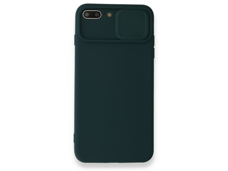 Newface iPhone 7 Plus Kılıf Color Lens Silikon - Yeşil