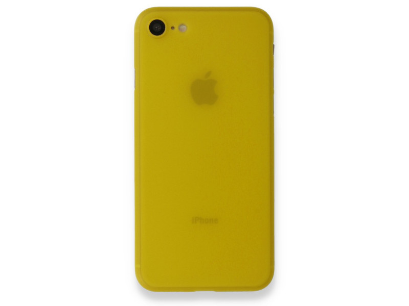 Newface iPhone SE 2020 Kılıf PP Ultra İnce Kapak - Sarı