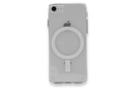 Newface iPhone SE 2020 Kılıf Magneticsafe Şeffaf Silikon - Şeffaf
