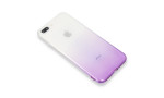 Newface iPhone 7 Plus Kılıf Lüx Çift Renkli Silikon - Mor