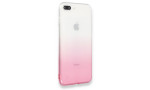 Newface iPhone 7 Plus Kılıf Lüx Çift Renkli Silikon - Pembe