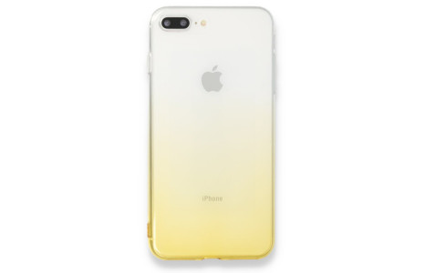 Newface iPhone 7 Plus Kılıf Lüx Çift Renkli Silikon - Sarı
