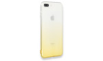 Newface iPhone 7 Plus Kılıf Lüx Çift Renkli Silikon - Sarı