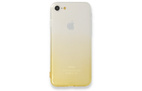 Newface iPhone 7 Kılıf Lüx Çift Renkli Silikon - Sarı
