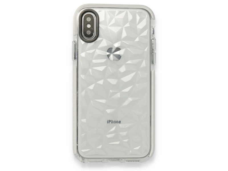 Newface iPhone X Kılıf Salda Silikon - Beyaz