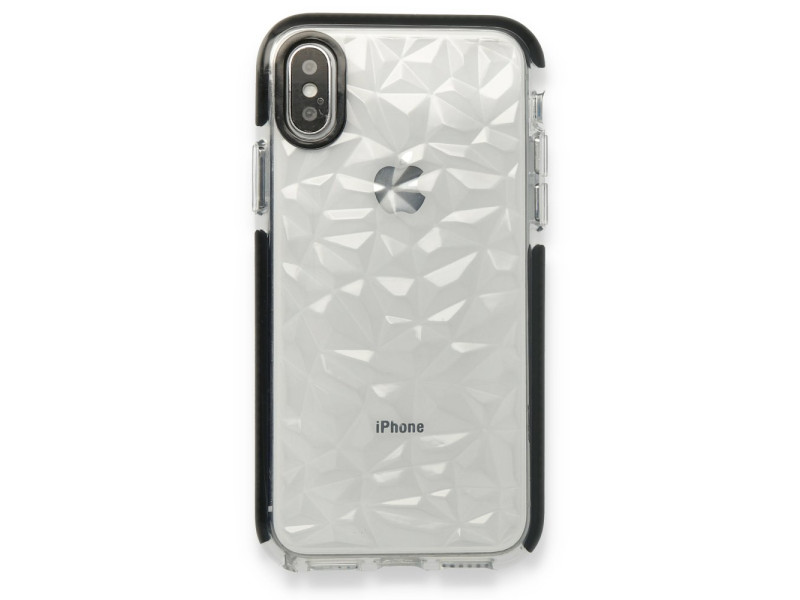 Newface iPhone X Kılıf Salda Silikon - Siyah