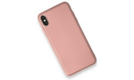 Newface iPhone XS Max Kılıf Coco Deri Silikon Kapak - Pembe