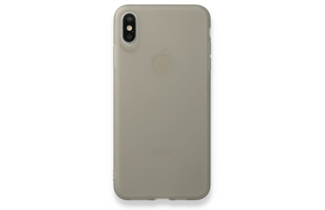 Newface iPhone XS Max Kılıf Hopi Silikon - Füme