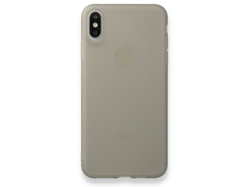 Newface iPhone XS Max Kılıf Hopi Silikon - Füme