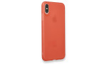 Newface iPhone XS Kılıf Hopi Silikon - Kırmızı