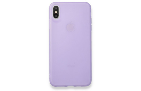 Newface iPhone XS Max Kılıf Hopi Silikon - Mor